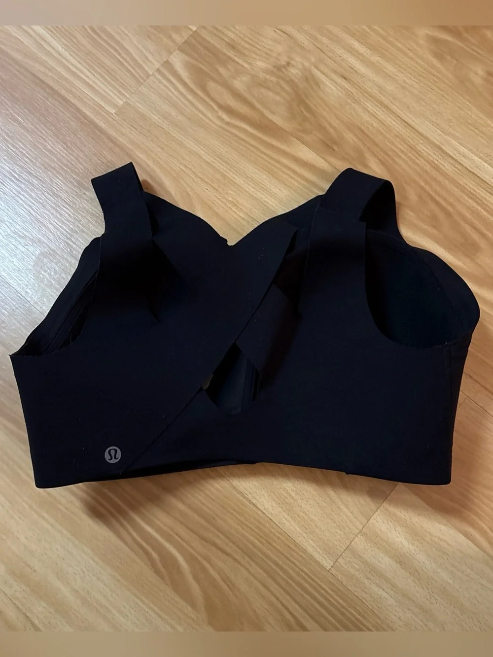 Lululemon Enlite Bra 36DD Zip Front High Support Weave Back Black Padded
